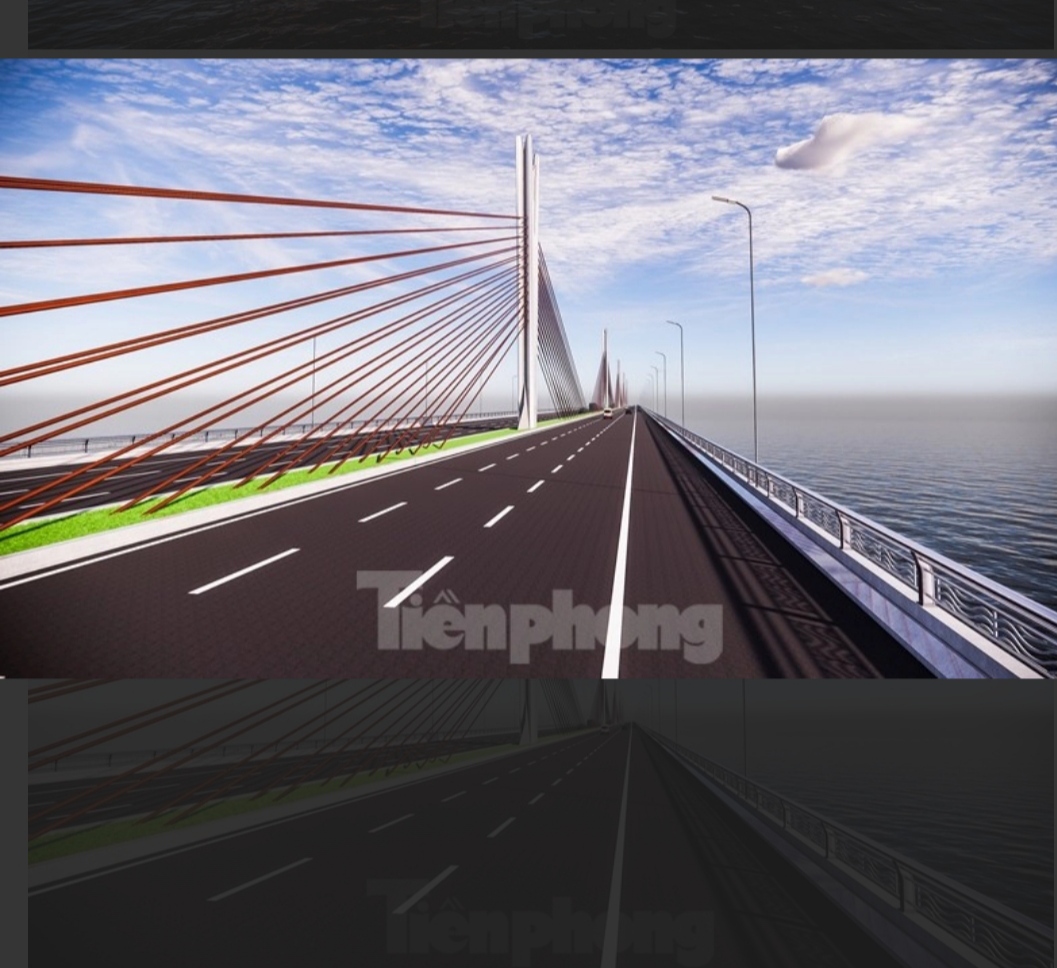 Hình ảnh thiết kế cầu Thượng Cát nối Bắc Từ Liêm với Đông Anh